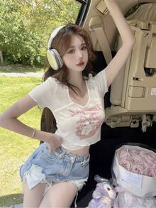 Women Tops - Apricot - View 5