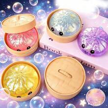 5.5cm Glitter Dumpling, Squishy Toys 2026 New Glitter Dumpling Squishy With Box, Dumplings Sensory Squeeze Toy Stress Relief, Adult Soft Squeeze Decompression Dough Anxiety Relief Fidget - 紫色 - 查看 1