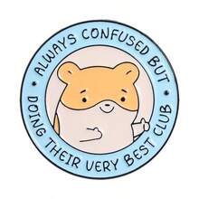 1 chiếc/bộ Ghim cài áo men hình gấu trúc, chuột hamster, thú có túi, câu lạc bộ tâm trạng động vật, trang sức hình động vật - Nhiều màu - Xem 13