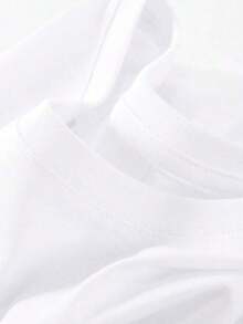 Men's T-Shirt FAITH OVER FEAR - Psalm 118:6, Short Sleeve, Loose Fit, 100% Cotton, Unisex, Summer - 白色 - 查看 4
