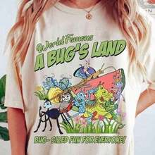 Camia de Heimlich de Bugs (temporada 1), Camia de aventura de Bugs y California, Camia a juego de la familia Land, El reino mágicoCamia de cuello redondo 100 % algodón de 220 g para mujer. Adecuada para todas las personas, ya sean mujeres o hombres. Tejido duradero de alta calidad apto para todas las estaciones, suave al tacto pero diseñado para durar. Tops transpirables. Conjuntos de otoño para mujer. Conjuntos de vacaciones para mujer. Disfraz de Año Nuevo para mujer. - Blanco - Ver 7