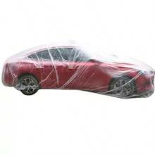 Disposable Thickened Drawstring Car Dust Cover, Waterproof Anti-Rain Anti-Pollution Car Protector, Convenient Car Protective Cover Against Bird Droppings And Fallen Leaves - Multicolor - View 7