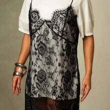 Women Long Dresses - Black and White - View 7