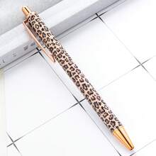 1 Or 3pcs 2026 New Leopard Print Ballpoint Pen Set, Featuring Pressure-Activated Design. Fun And Simple Printed Ballpoint Pens, Ideal For Journaling And Gift-Giving. Perfect For Weddings And Valentine's Day. Available In 5 Colors (New Light Brown Leopard, New Dark Brown Leopard) - Multiple Styles - View 13