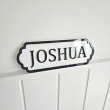 1pc Personalized Baby Room Nameplate, Customized Children's Room Decor. This Personalized Nameplate Is An Ideal Choice For Baby Showers, Newborn Gifts, Children's Room Decoration Or Customized Baby Room Wall Decor. It Is Worth Keeping For Years And Can Add A Dreamy Personalized Touch To Your Baby's Room Or Children's Room. - Multicolor - View 13