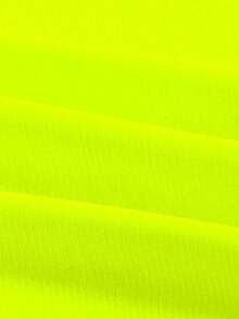 Cubierta unicolor de diseño simple con pliegues de playa de verano para mujeres - Amarillo - Ver 3