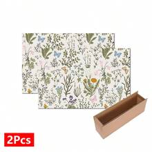 1 pieza Felpudo absorbente con patrón botánico vintage, decoración del hogar, apto para máquina de espresso, fregadero, grifo, baño, accesorios de cocina - Multicolor - Ver 15