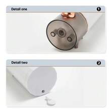 Botol Dispenser Sabun dan Sampo Busa Pompa Dinding Ukuran Besar 15,22oz, untuk Penataan Kamar Mandi - A - View 8