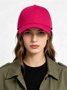 1pc Women's Adjustable Minimalist Ponytail Baseball Cap, Outdoor Golf Sports Sun Protection Hat, Work Travel Visor Cap, Spring/Summer/Autumn - Multicolor - View 2