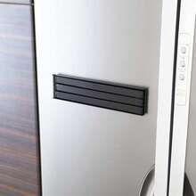Toallero magnético y estante cruzado adecuado para el lateral del refrigerador de la cocina, giratorio y plegable, almacenamiento de múltiples capas, estante de almacenamiento de 3 niveles de gran resistencia, barra de toallas multifuncional para baño y aseo sin necesidad de perforar - Multicolor - Ver 9