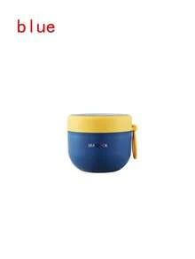600ml 便攜式燕麥優格杯，PP材質，附蓋子、配套湯匙與矽膠手柄，密封設計，適合露營與旅行，可盛裝優格、隔夜燕麥、沙拉、水果、蔬菜、零食、穀物、牛奶、布丁與湯品，可重複使用便攜式早餐廚房容器 - 彩色 - 查看 14