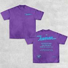 2026 New Vintage Summer T-Shirt THE ICEMAN Drake, Unisex Rap T-Shirt, Gift For Music Fans, For Him And Her, Y2K Graphic T-Shirt For Women And Men, Casual Short Sleeve, Crew Neck, For Summer Concerts, Casual Daily Wear, Pure Cotton T-Shirt - 紫色 - 查看 7