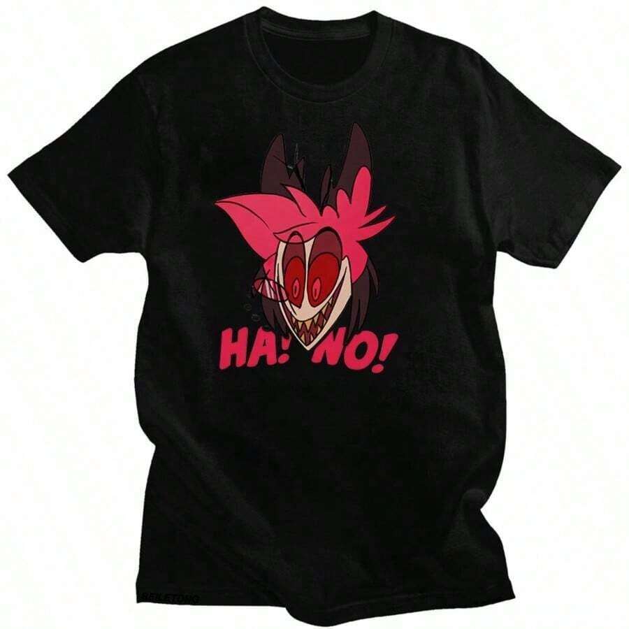 Camiseta de Verano con Estampado de Anime Chiikawas, Estilo Vintage Japonés, de Algodón Puro, Camiseta de Moda de Manga Corta para Hombre |   Diseño exquisito |   Suelto y cómodo |   Fácil de combinar | - Negro 9 - Ver 1