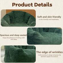 Round Ergonomic Pouf That Conforms To The Contours Of The Body For Optimal Relaxation And Comfort At Home. - 綠色 - 查看 7