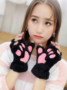 Bộ 4 món phụ kiện hóa trang mèo cho Ngày Valentine & Halloween, bao gồm băng đô tai mèo, găng tay hình bàn chân mèo, đuôi và vòng cổ - Phụ kiện trang phục mèo cho tiệc hóa trang & lễ kỷ niệm - A - Xem 4