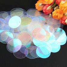 AB Transparent & Transparent Loose Sequin 3mm-30mm PVC Cup Flat Round Sequins Paillette For DIY Sewing Embroidery Wedding Jewelry Making Creative Projects Crafts Decoration - 20 Grams - View 16