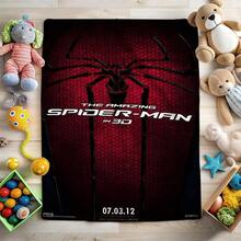 Manta de 1 piezas con estampado de S-pider-Man, manta decorativa estilo dibujos animados retro, manta estampada con personajes de dibujos animados, manta universal para siestas para todas las estaciones, manta decorativa para el hogar con personajes, regalo moderno y elegante, ideal para el hogar, dormitorio, cama, sofá, oficina, para la hora del almuerzo o como manta de picnic. - Multicolor - Ver 3