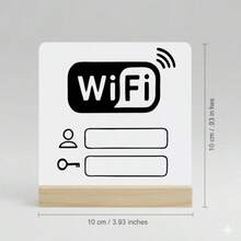 Acrylic WiFi Sign – Premium Decorative Display For Commercial Store Fronts - Type C - View 6