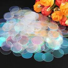 AB Transparent & Transparent Loose Sequin 3mm-30mm PVC Cup Flat Round Sequins Paillette For DIY Sewing Embroidery Wedding Jewelry Making Creative Projects Crafts Decoration - 20 Grams - View 27