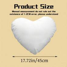 1pc Customized Heart-Shaped Throw Pillow, Couple Photo Pillow, Can Customize Personal Photos Or Favorite Actors, Pets, Singers And Idols, Suitable For Couples And Home Decor, Romantic Home Decor | Interesting Design | Decorative Pillow - Multicolor - View 16