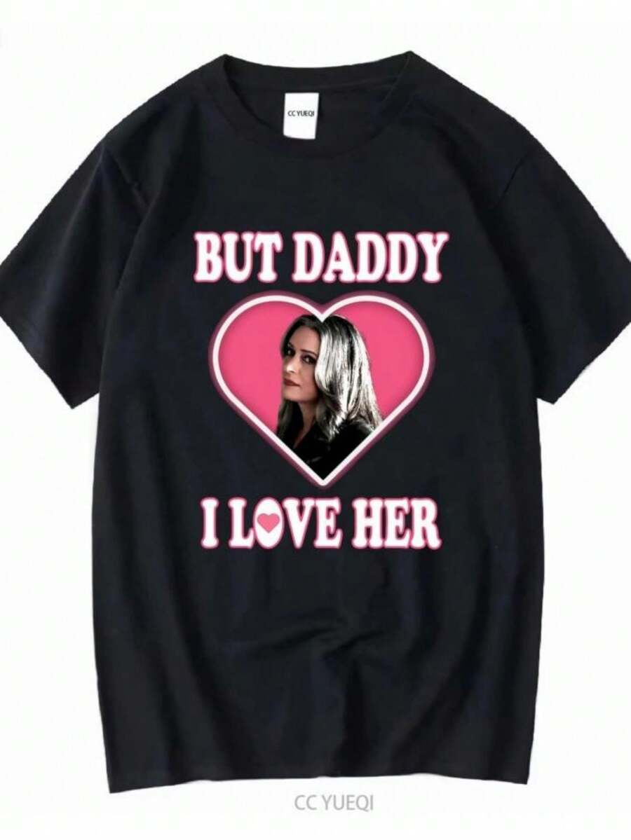 Blouses For Women Emily Prentiss But Daddy I Love Her T Shirt Design Criminal Minds Fan Paget Brewster Long Or Short Sleeves Vintage Washed - 黑色 - 查看 1