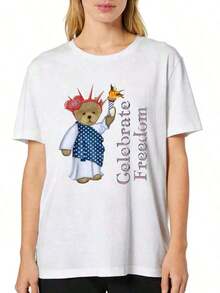Soft Soft -5X Camiseta Casual Elegante de Cuello Redondo para Mujer, con Diseños Impresos de Anime y Cómics de Brujas y Gatos Lindos y Hermosos para Primavera y Verano.|   Estampado de letras veraniegas|   Estilo simple e ins|   Suave y cómodo al tacto, no se deforma|   Ideal para el día a día y las vacaciones|   Fresco y juvenil, sin errores|   Estampado de frutas veraniegas|   Algodón puro, cómodo y transpirable|   Estampado de frutas tropicales|   Estilo juvenil y energético|   Esencial para el verano|   Ideal para estudiantes y vestimenta diaria pattern pattern - Blanco - Ver 2