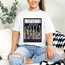 KATSEYE Lover Tee Casual Short Sleeve TopPlayeras De Mujer Algodon Blusas Frescas Para El Calor Blusas Dama Playeras Mujer Blusa Blanca Playeras Basicas De Mujer Blusas Oversize Para Dama  Y2k Mujer Verano Camisetas De Mujer Algodón Playeras Para Mujer Envio Nacional - Blanco - Ver 8
