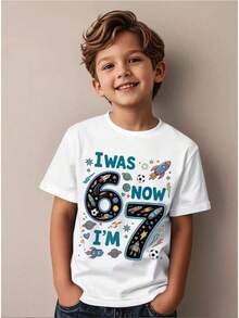 Camisetas de moda personalizadas para niños, Camiseta "Yo tenía 6 años, ahora tengo X años" -- Para niños y niñas de X años, 1 pieza, con estampado de cohetes y números - Camiseta duradera, adecuada para niños y niñas de X años, se puede usar todo el año, conjuntos a juego para padres e hijos, conjuntos para parejas, estampados, diseños de dibujos animados lindos, camisetas para niñas, tops para adolescentes, camisetas para niñas, Katseye Merch Kids, ropa para niños, camiseta "Boy Mom" para mujeres, regalos para el Día de la Madre, camisetas para hombres, camisetas para mujeres, un imprescindible para los fans. Playeras De Mujer Algodon Blusas Frescas Para El Calor Blusas Dama Playeras Mujer Blusa Blanca Playeras Basicas De Mujer Blusas Oversize Para Dama  Y2k Mujer Verano Camisetas De Mujer Algodón Playeras Para Mujer Envio Nacional - Blanco - Ver 1