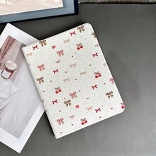 1PC Ốp máy tính bảng in nơ & anh đào dễ thương có ngăn đựng bút tương thích với IPad Air 4/5// Thế hệ 10 Ốp thông minh/ Air 13(M3 2025)/ Air 11(M3 2025)/ 11(A16 2025),Tương thích với Oppo Pad,Tương thích với Matepad,Tương thích với Vivo Pad,Tương thích với Honor Pad,Tương thích với Xiaoxin Pad - Nhiều màu - Xem 3