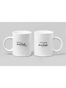 Personalized Valentine's Day Mug - Kitchen Decoration - Porcelain 325 Ml - Half Of It - View 2