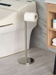 Bathroom Free-Installation Toilet Paper Holder With Weighted Base, Stainless Steel Toilet Paper Holder, Kitchen Bathroom Toilet Paper Holder, Modern Toilet Paper Holder, Toilet Paper Holder With Marble Base, 2026 Graduation Gift Storage Organizer, Teacher Gift, Personalized Gift, Gift For Teachers - Multicolor - View 13