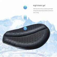 CHCYCLE Đệm ghế xe máy đa năng, đệm ghế xe máy bằng gel với lớp phủ ghế thoáng khí, giảm sốc dạng tổ ong 3D. - Đệm ghế xe máy 001A - Xem 4