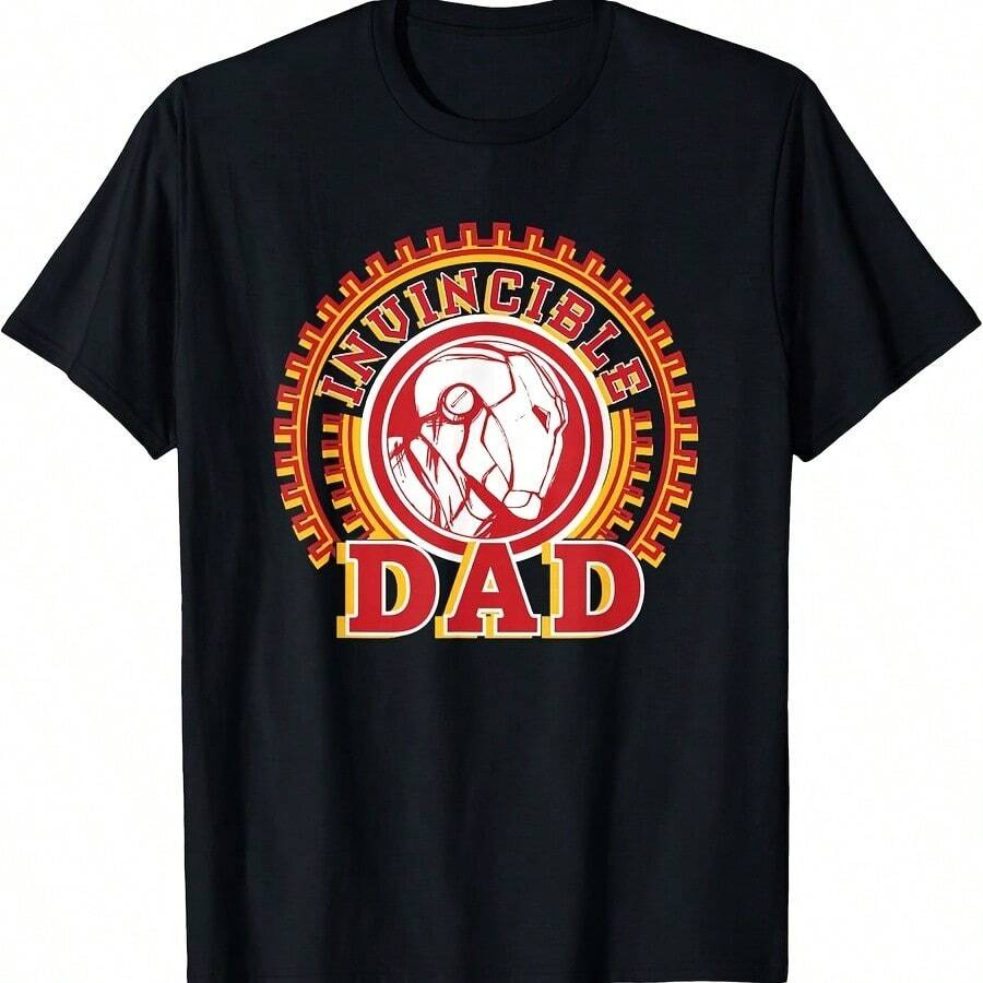Marvelss Ironss Man Invincibless Dad Father S Day T-Shirt - 黑色 - 查看 1