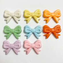 12pcs Pastel Color Bowknot Acrylic Beads, Smooth Ribbon Shaped Spacer Beads For Jewelry Making Diy Bracelet Necklace - Multicolor - View 7