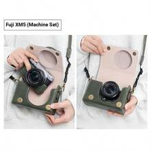 Túi đựng máy ảnh tương thích với các dòng máy ảnh Fujifilm XM5 XE5 X-Half X100VI, V1 G7X3 740, Z30, ZV-1 ZV-E10, RX100 VII, chất liệu da bảo vệ, nhỏ gọn, chống nước. - Xem 11