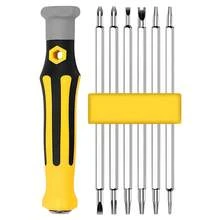 Juego de 7 piezas de destornilladores de doble cabeza, kit de herramientas de destornillador multifuncional para el hogar - Colocar - Ver 7