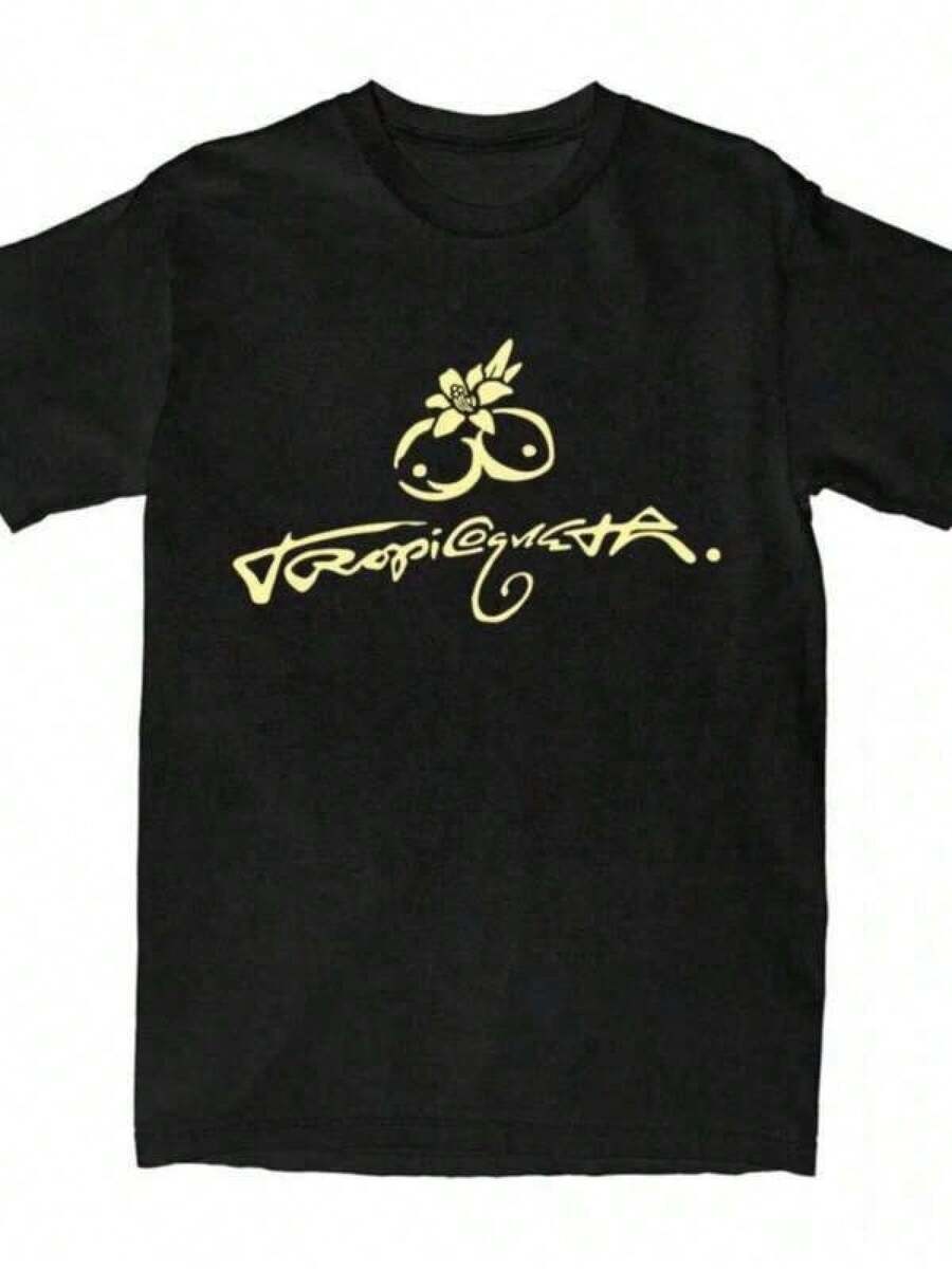 Camiseta unisex de manga corta, TropicoquetaCamisetaManga cortaPuroAlgodónMujeresCamisetaInformal2026ÁlbumGráficoImprimirCamisetaCantanteModaChicaCamisetaTops,VeranoConjuntos de ropaParaMujeres,Camisas,VeranoTops,Verano,VeranoRopa,Playeras unisexhombre, , , Dazymujer,romwehombres, bohochic,maestrasregalos,camisetaparaconjuntos de mujercon curvasparamu,y2k, - Negro - Ver 1