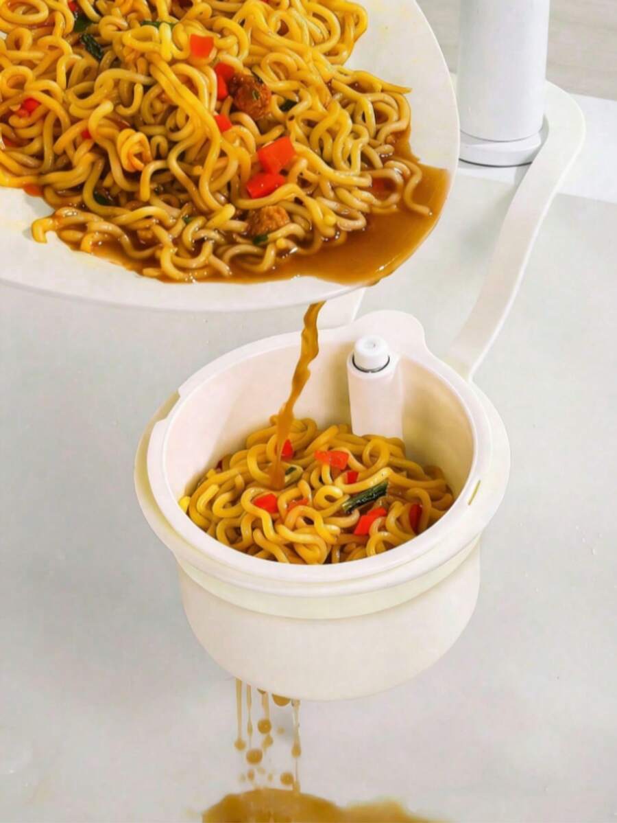 1个免提式压力沥水篮，食物残渣过滤篮，悬挂式水槽沥水篮，一键式压力沥水篮，厨房植物架，水龙头沥水篮，独立式沥水篮，厨房收纳，海绵沥水篮，抹布沥水篮，肥皂沥水篮 - 适用于厨房和浴室，厨房用品，厨房配件，厨房工具