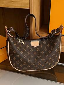 Women's Presbyopic Shoulder Underarm Dumpling Bag - Brown - View 4