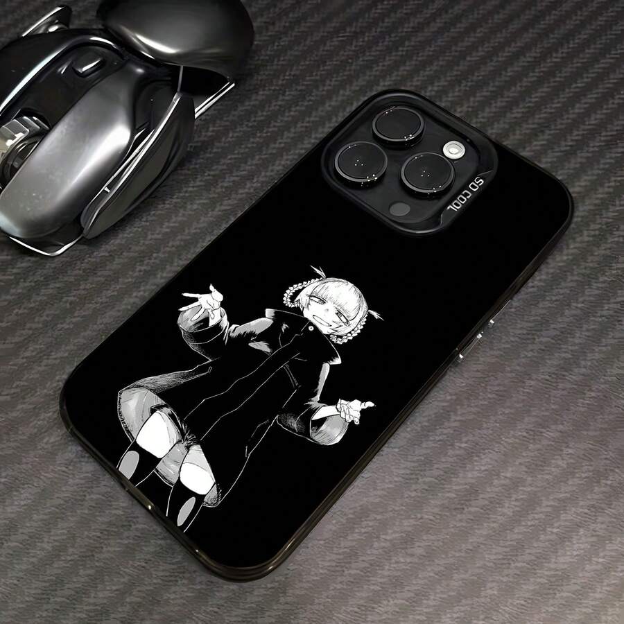 Tema de anime oscuro monocromático de Uraumefunda de teléfono Fundas compatibles con ,Apple,VIVO,OPPO,,, y Honor.Fabricadas en silicona TPU,ofrecen protección contra golpes y caídas.regalos para mamá - Negro - Ver 1