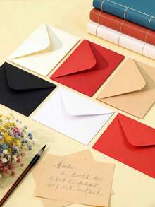 Minimalist Retro Kraft Paper Envelopes, Blank Greeting Cards, Invitations, Holiday Postcards - Rectangle - View 7