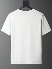 Oversized, Short Sleeve 27-[Circle]"IF YOU DIDN'T HEAR IT WITH YOUR OWN EARS OR SEE IT WITH YOUR OWN EYES, DON'T MAKE IT UP" Women's Casual Summer Print T-Shirt - Lightweight Urban Fashion - Unisex Vintage Street Style, Loose Fit, Cotton, Short Sleeve, Round Neck, Summer Style 100% Cotton - 白色 - 查看 2