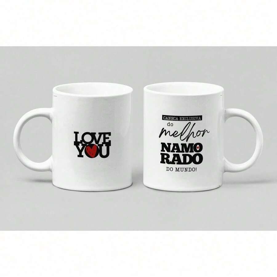 Personalized Valentine's Day Mug - Kitchen Decoration - Porcelain 325 Ml - Exclusive Best Boyfriend - View 1