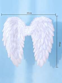 1pc Colorful Feather Angel Wings, Personalized Costume Prop For Adults, Suitable For Festivals, Performances, Cosplay Halloween Halloween Accessories - A - View 14