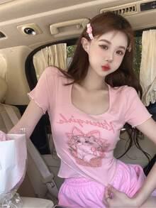 Women Tops - Apricot - View 3