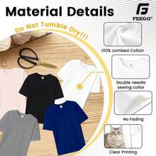 Free Shipping | Men's Square Cut Crew Neck T-Shirt With Christian Faith Letter Print, Casual Streetwear, White Short Sleeve Everyday T-Shirt, All Season Crew Neck T-Shirt, Fun Graphic Tee 4L8R QENS - 黑色 - 查看 7