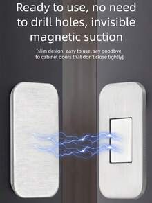 Ultra-Thin Strong Magnetic Cabinet Door Catch, Self-Adhesive Hidden Magnets For Doors & Drawers, Can Be Installed On Kitchen Cabinets, Wardrobes, And Drawers Without Drilling, With Double-Sided Adhesive For Non-Destructive Installation - A - View 2