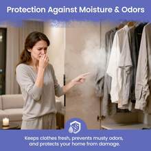Moisture Absorbers And Humidity Absorber Bags For Closet - 10 Pack High-Efficiency Moisture Absorber And Humidity Packs For Home, Moisture Bags And Dehumidifier Bags For Car Blue Flax, 10 Pack - ColorA - View 4