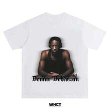 WHCT American-Style Pure Cotton Short-Sleeved T-Shirt With DeRozan Print For Youth, Ideal For Basketball Training And Casual Sports In Summer. - 白色 - 查看 6