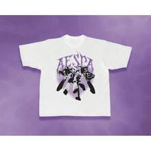 Camiseta AESPA, Mercancía  para la Gira de Conciertos - Blanco - Ver 1